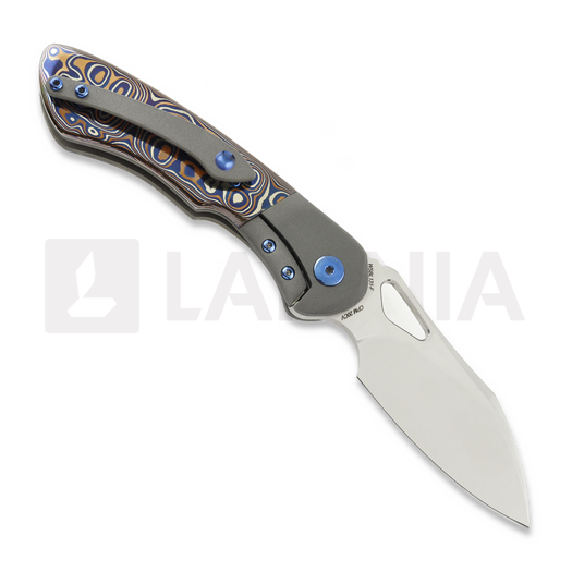 Couteau pliant Olamic Cutlery WhipperSnapper BL Wharnfoot, Fedokume Scales