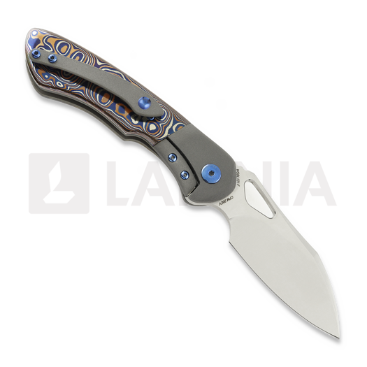 Couteau pliant Olamic Cutlery WhipperSnapper BL Wharnfoot, Fedokume Scales