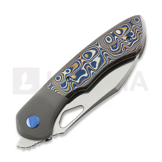 Couteau pliant Olamic Cutlery WhipperSnapper BL Wharnfoot, Fedokume Scales