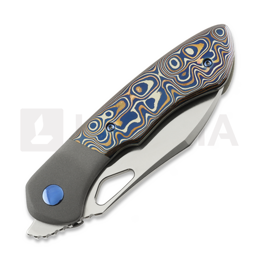 Couteau pliant Olamic Cutlery WhipperSnapper BL Wharnfoot, Fedokume Scales