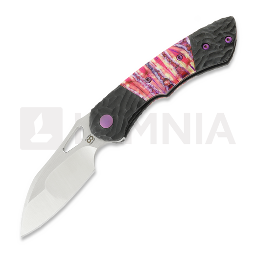 Coltello pieghevole Olamic Cutlery WhipperSnapper BL Wharnfoot, Flow Molten Mammoth Tooth