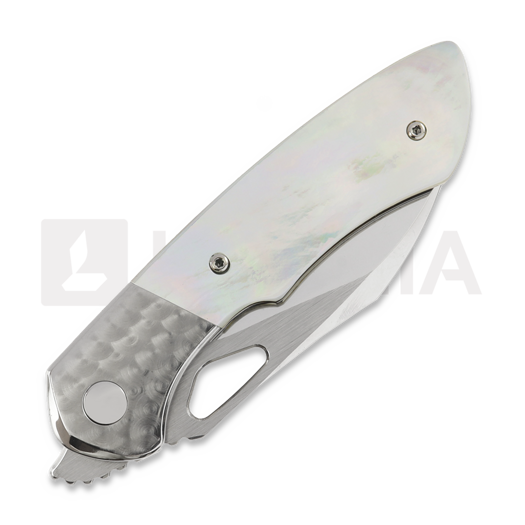 Olamic Cutlery WhipperSnapper BL Wharnfoot kääntöveitsi, Mother Of Pearl