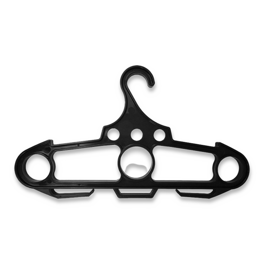 Ontario Jericho Bear Back Hanger, preto 0400BLK