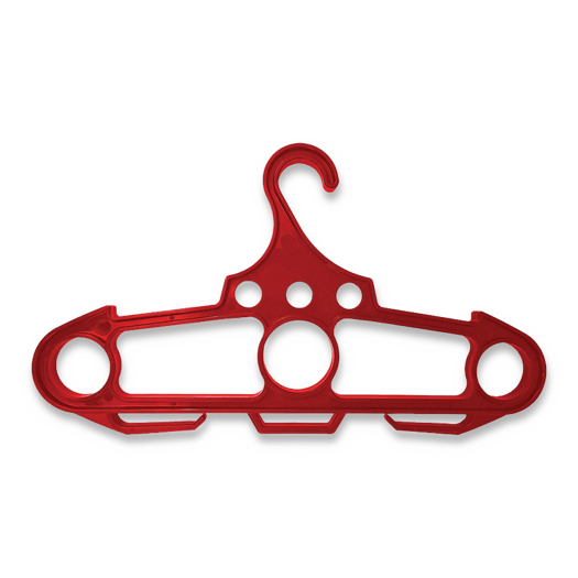 Ontario Jericho Bear Back Hanger, sarkans 0400RED
