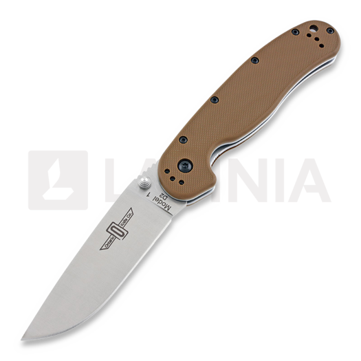 Ontario RAT-1 D2 kääntöveitsi, ruskea 8867CB