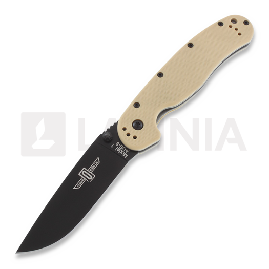 Couteau pliant Ontario RAT-1, desert tan/noir 8846DT