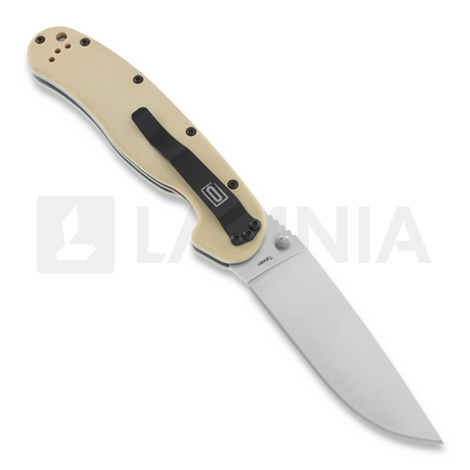 Couteau pliant Ontario RAT-1, desert tan/satin 8848DT