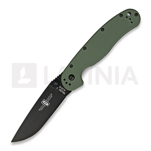 Ontario RAT-1 k&auml;&auml;nt&ouml;veitsi, vihre&auml;/musta 8846OD