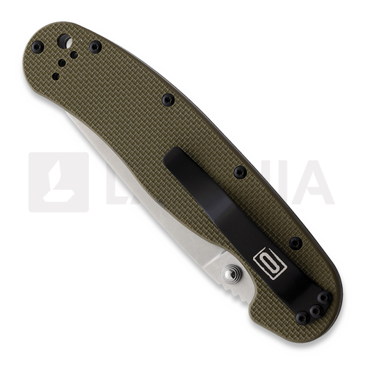 Ontario RAT 1A sulankstomas peilis, A/O, žalia 8870OD