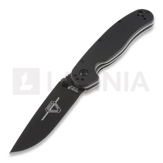 Ontario RAT-2 kääntöveitsi, musta, musta 8861