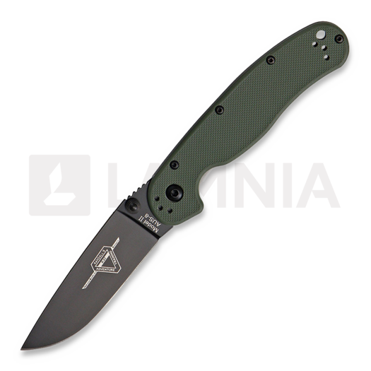 Ontario RAT-2 kääntöveitsi, musta, vihreä 8861OD