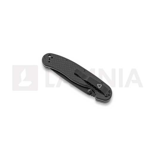 Ontario RAT-2 D2 Carbon Fibre CF folding knife, black 8834