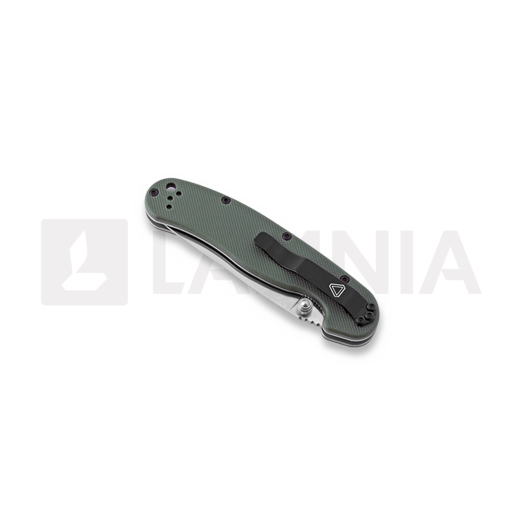 Ontario RAT-2 D2 folding knife, satin, olive drab 8828OD