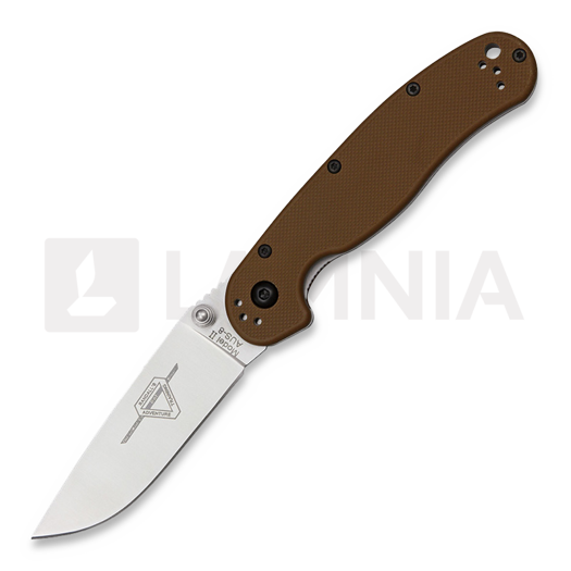 Ontario RAT-2 kääntöveitsi, satin, ruskea 8860CB