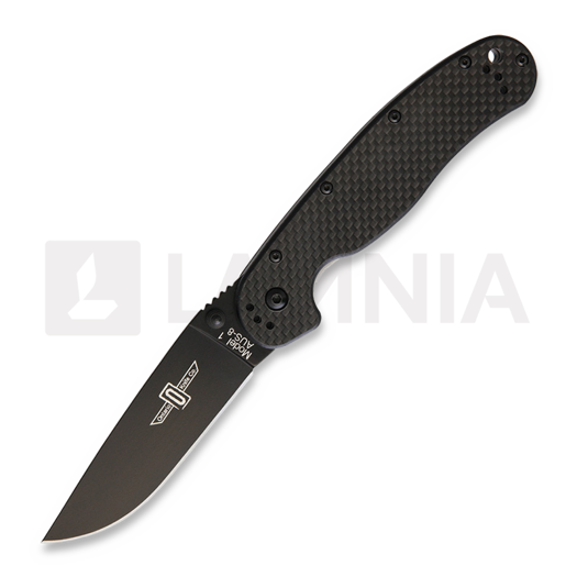 Сгъваем нож Ontario RAT I, carbon fiber, черен 8887CF