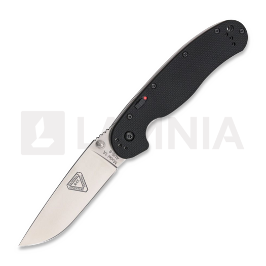 Ontario RAT IA SP Linerlock A/O foldekniv, sort 8870