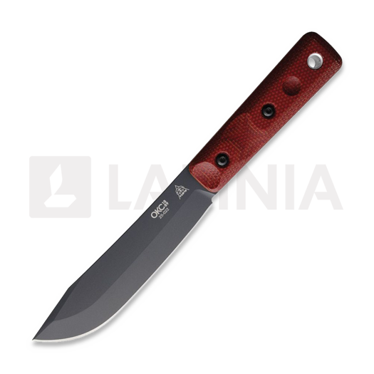 Ontario XL Hunter Micarta kniv, sort, rød 7026B