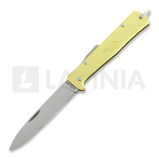 Otter Mercator Large pocket knife fällkniv, brass