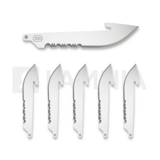 Outdoor Edge Razor VX Replacement Blades Drop Point, dantytas, juoda