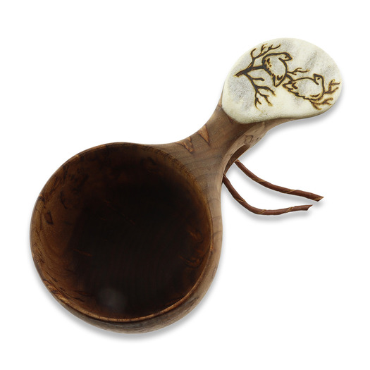 Pahantekijä Pellosta Moose Antler Kuksa, Curly, animals, 1 hole