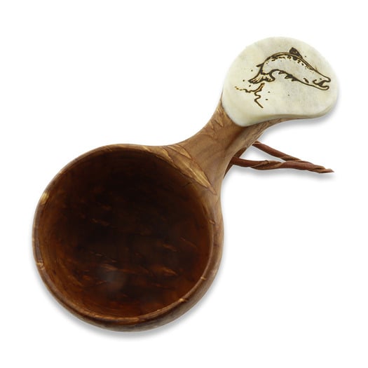 Pahantekij&auml; Pellosta Moose Antler Kuksa, Curly, animals, 1 hole