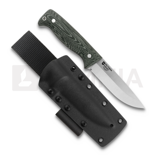 Peltonen Knives M07 Full Tang, green micarta, kydex sheath