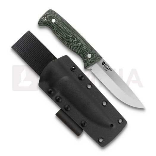 Peltonen Knives M07 Full Tang, green micarta, kydex sheath