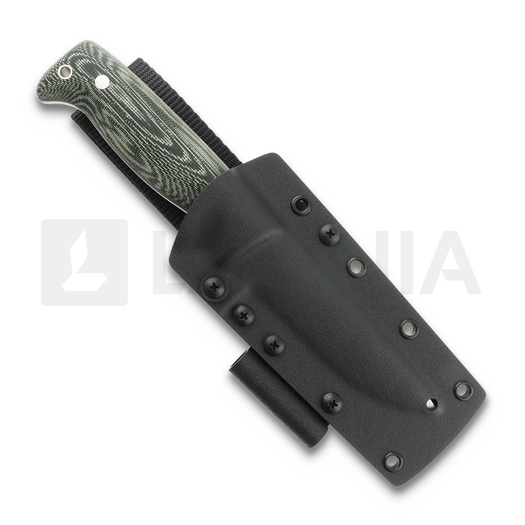 Peltonen Knives M07 Full Tang, green micarta, kydex sheath