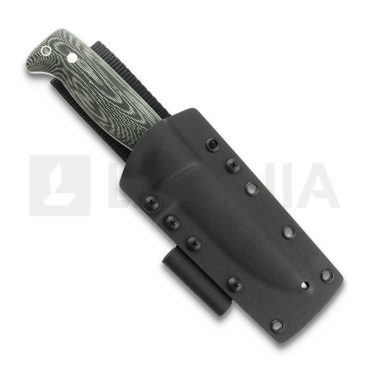 Peltonen Knives M07 Full Tang, green micarta, kydex sheath