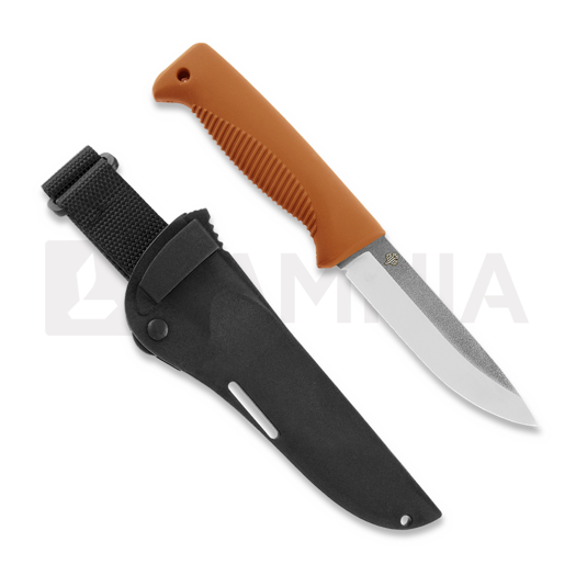 Peltonen Knives Sissipuukko M07 N690, komposiittituppi, oranssi