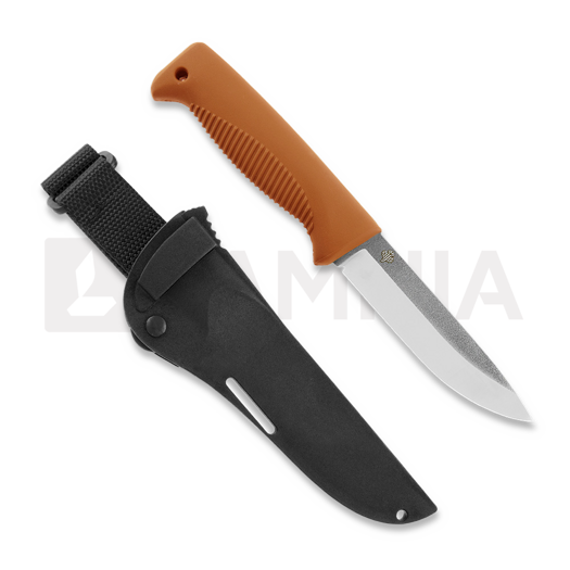 Peltonen Knives Sissipuukko M07 N690, komposiittituppi, oranssi