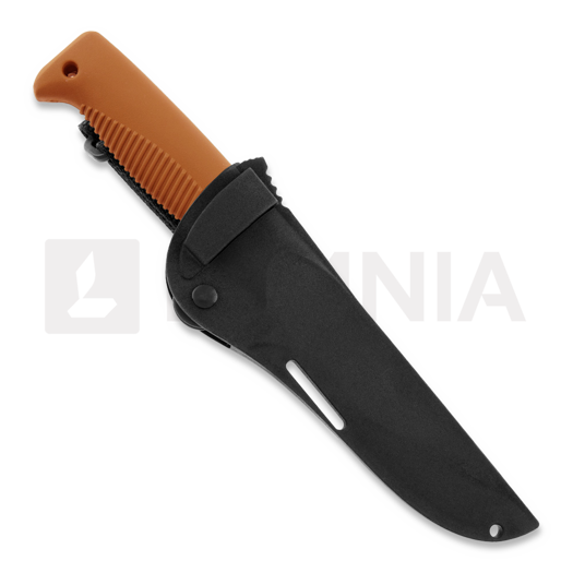 Peltonen Knives Sissipuukko M07 N690, komposiittituppi, oranssi