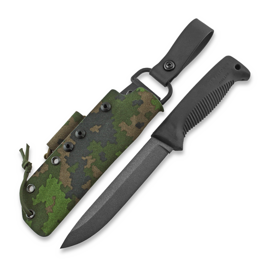 Peltonen Knives Sissipuukko M95 Teflon, camo kydex tuppi
