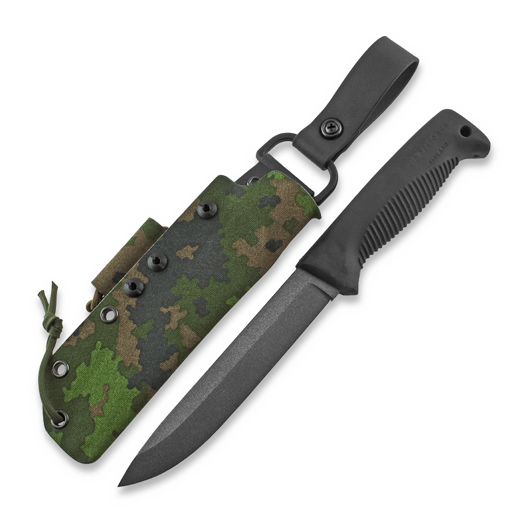 Peltonen Knives M95 Ranger Puukko Teflon, camo kydex sheath