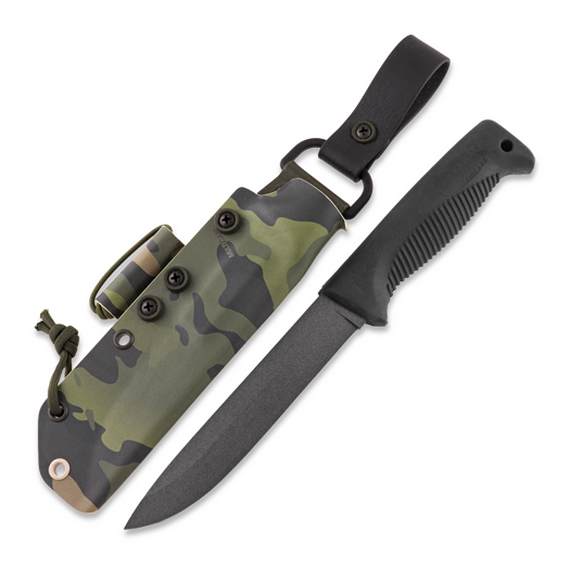 Peltonen Knives M95 Ranger Puukko Teflon, camo kydex sheath