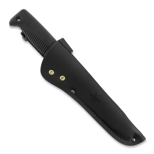 Peltonen Knives Sissipuukko M95 Cerakote, nahkatuppi, musta