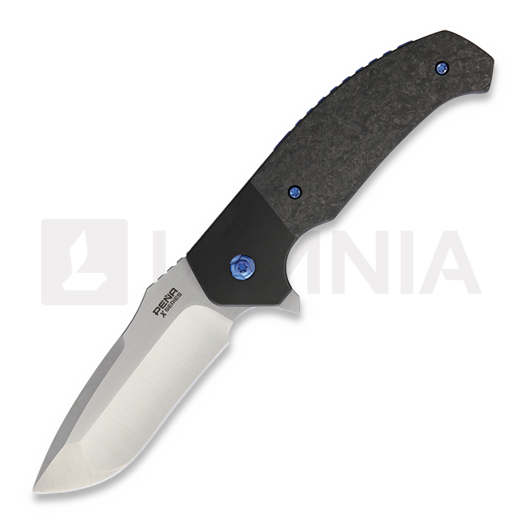 Pena Knives Mini Diesel Carbon Fiber foldekniv, satin