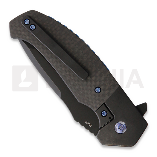 Pena Knives Mini Diesel Framelock Carbon Fiber sulankstomas peilis, juoda