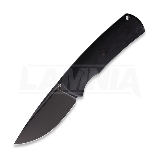 Petrified Fish Beluga - Blackwash - G10 kniv, sort