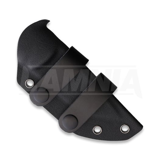 Petrified Fish Beluga - Blackwash - G10 kniv, sort