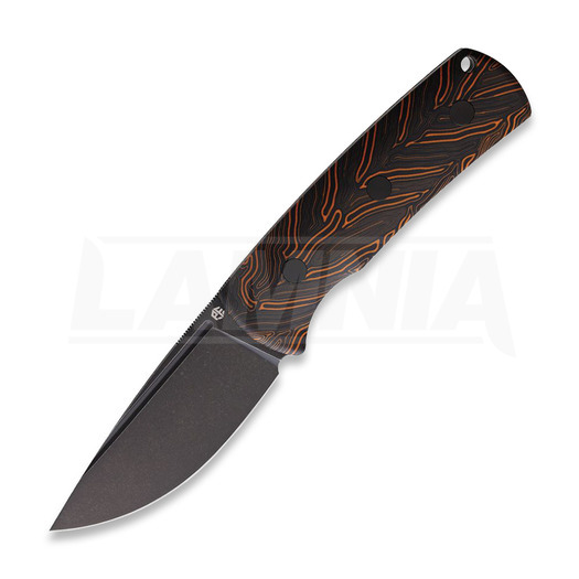 Petrified Fish Beluga - Blackwash - G10, 검정, 주황