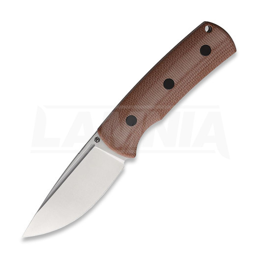 Nóż Petrified Fish Beluga - Sanblast - Micarta, brązowa