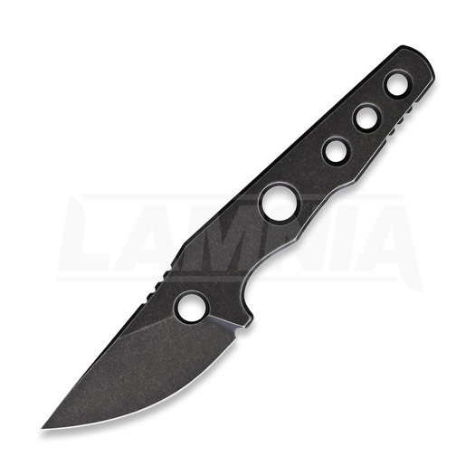 Petrified Fish Bison - Blackwash halskniv