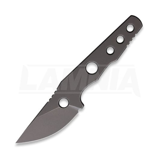 Petrified Fish Bison - Greywash neck knife