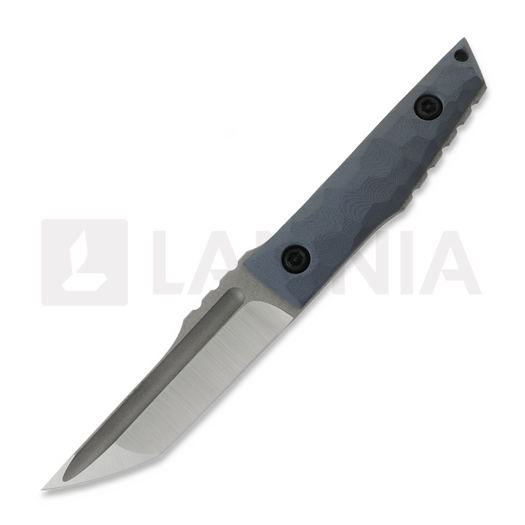 PG Knives Compact Tanto, Blue G-10, Satin