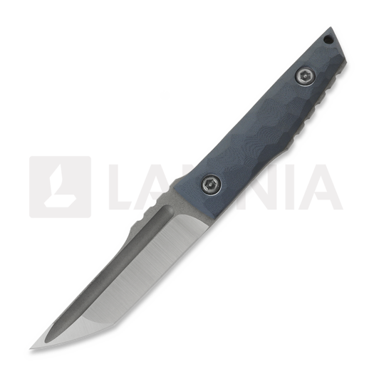 PG Knives Compact Tanto, Blue G-10, Satin