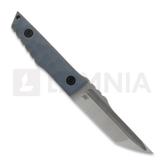 PG Knives Compact Tanto, Blue G-10, Satin