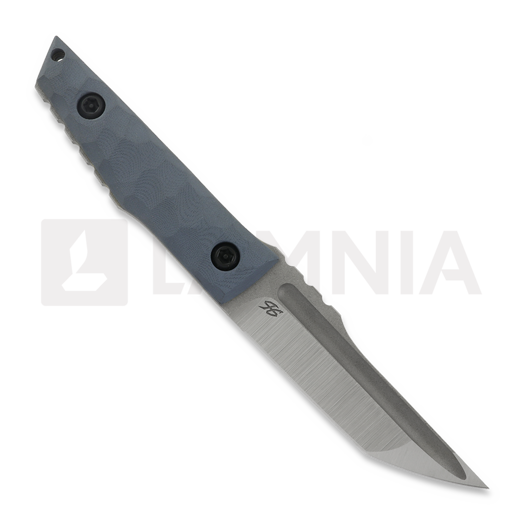 PG Knives Compact Tanto, Blue G-10, Satin