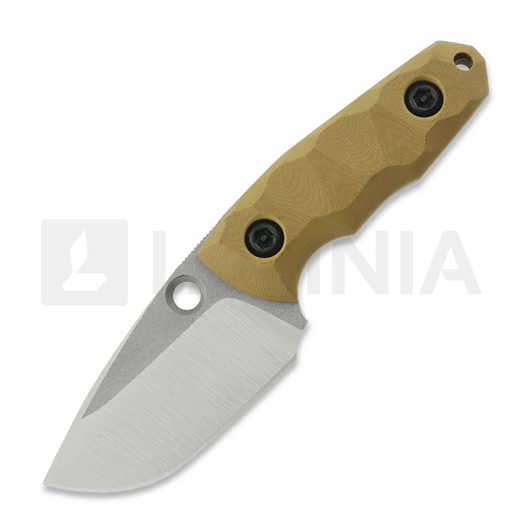 PG Knives Micro Spider, Brown G-10, Satin