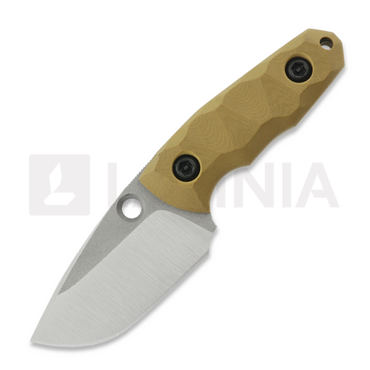 PG Knives Micro Spider, Brown G-10, Satin